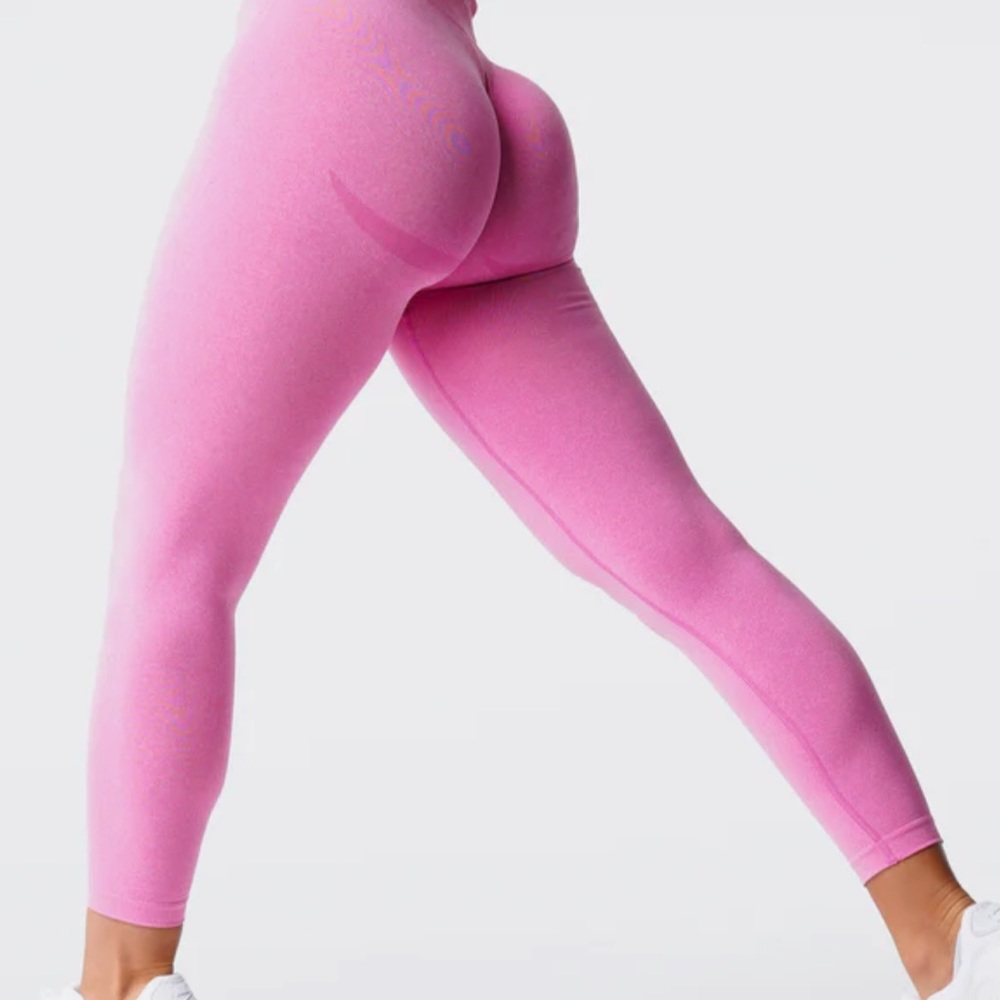 pink seamless leggings